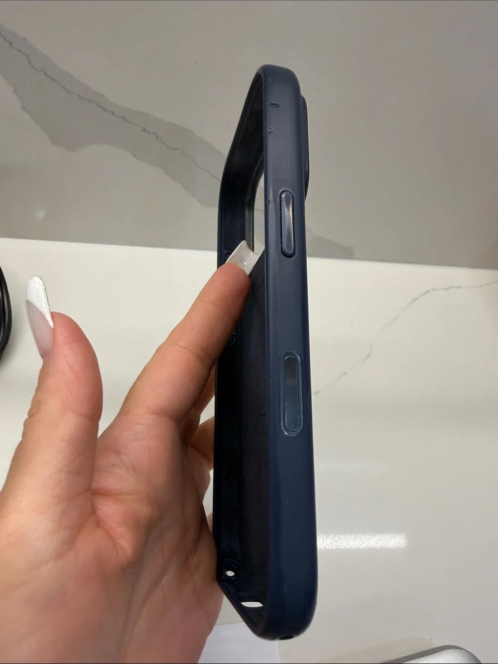 Apple Navy Blue Silicone iPhone Case 17 Pro